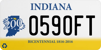 IN license plate 059OFT