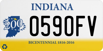 IN license plate 059OFV