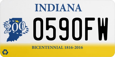 IN license plate 059OFW