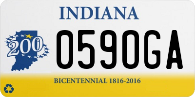 IN license plate 059OGA