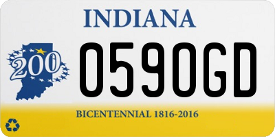 IN license plate 059OGD