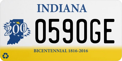 IN license plate 059OGE