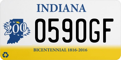 IN license plate 059OGF