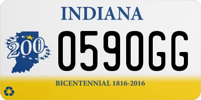 IN license plate 059OGG