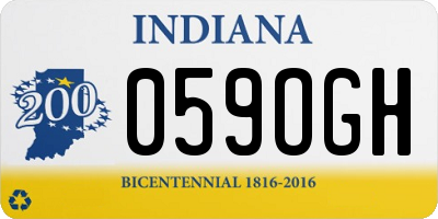 IN license plate 059OGH