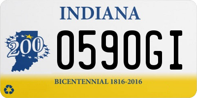 IN license plate 059OGI