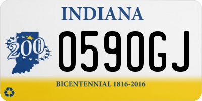 IN license plate 059OGJ