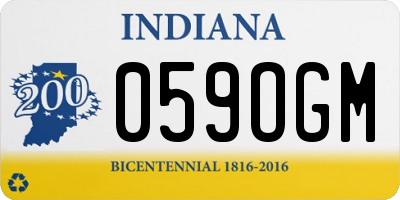 IN license plate 059OGM