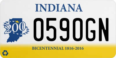 IN license plate 059OGN