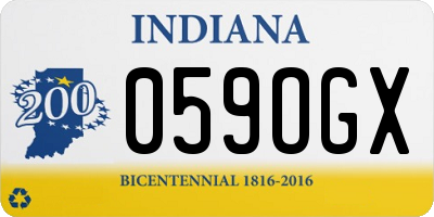 IN license plate 059OGX