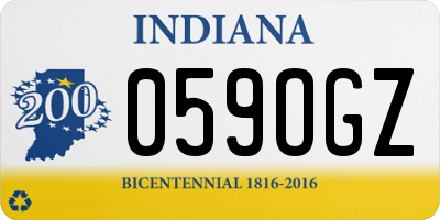 IN license plate 059OGZ