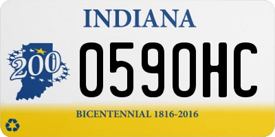 IN license plate 059OHC