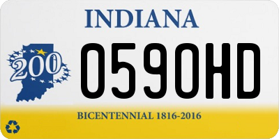 IN license plate 059OHD