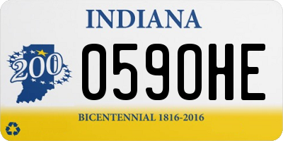 IN license plate 059OHE