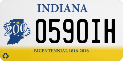 IN license plate 059OIH