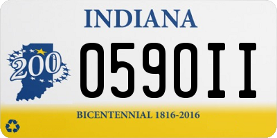 IN license plate 059OII