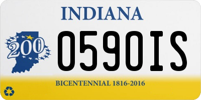 IN license plate 059OIS