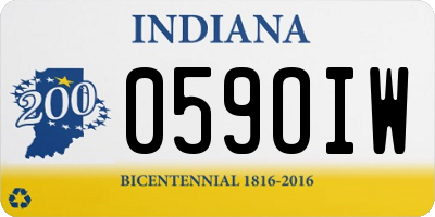IN license plate 059OIW