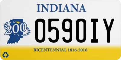 IN license plate 059OIY
