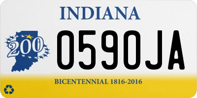 IN license plate 059OJA