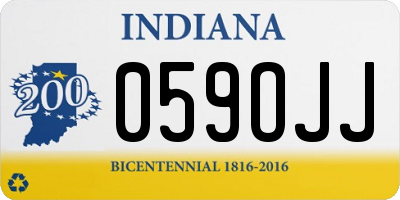 IN license plate 059OJJ
