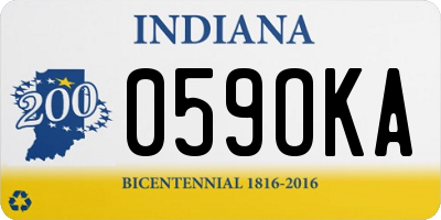 IN license plate 059OKA
