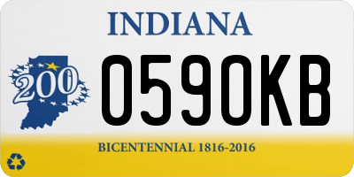 IN license plate 059OKB