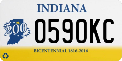 IN license plate 059OKC