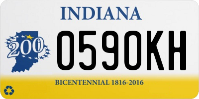 IN license plate 059OKH