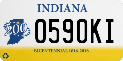 IN license plate 059OKI
