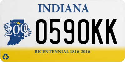 IN license plate 059OKK