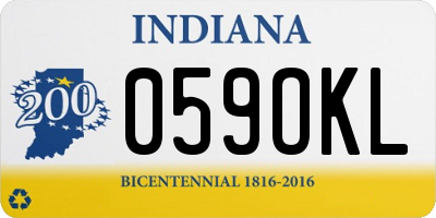 IN license plate 059OKL