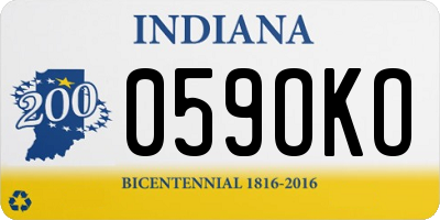 IN license plate 059OKO