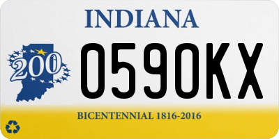 IN license plate 059OKX