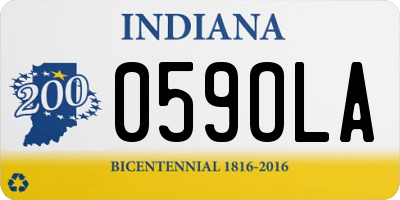 IN license plate 059OLA