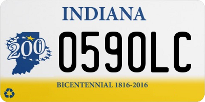 IN license plate 059OLC