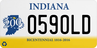 IN license plate 059OLD