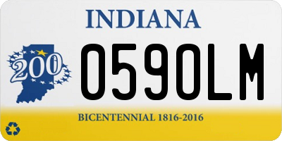 IN license plate 059OLM
