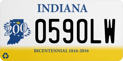 IN license plate 059OLW
