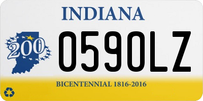 IN license plate 059OLZ