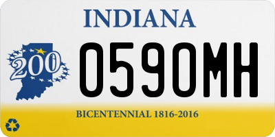 IN license plate 059OMH