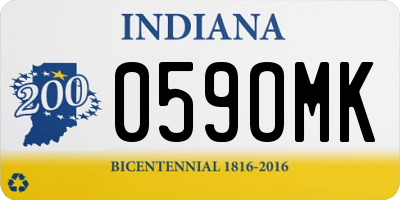 IN license plate 059OMK