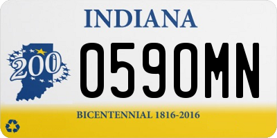 IN license plate 059OMN