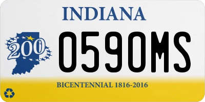 IN license plate 059OMS