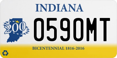 IN license plate 059OMT