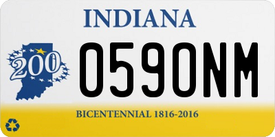 IN license plate 059ONM