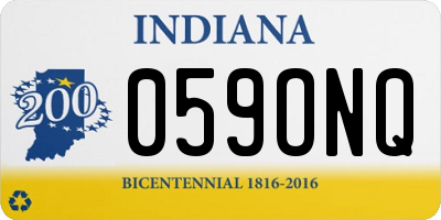 IN license plate 059ONQ