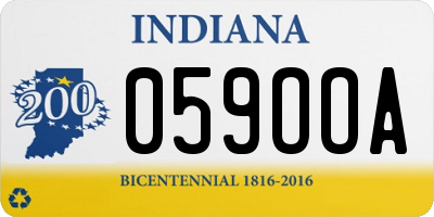 IN license plate 059OOA