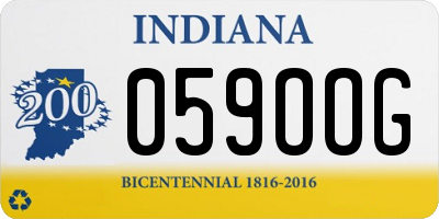 IN license plate 059OOG