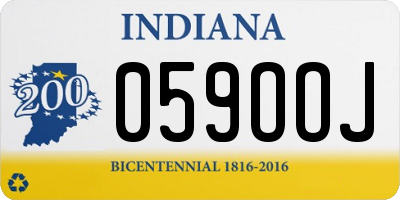 IN license plate 059OOJ